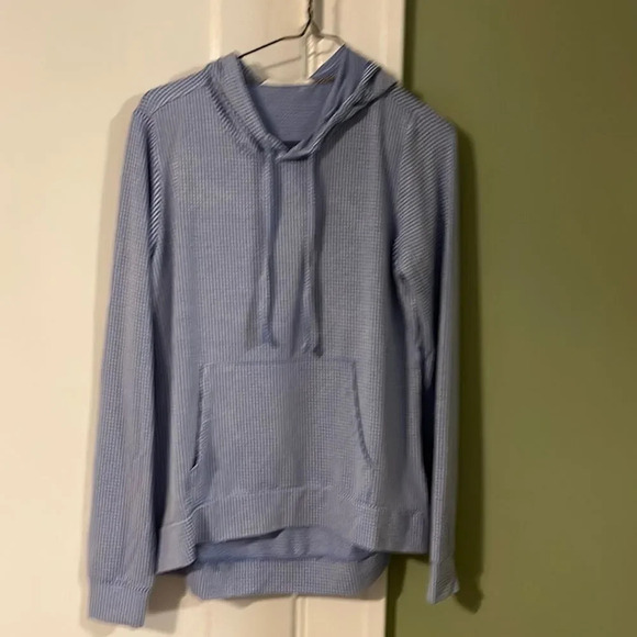 Weatherproof vintage ladies gingham hoodie Blue & White NWT - Picture 4 of 8